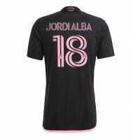 Maglia Calcio Inter Miami Jordi Alba #18 Seconda Divisa 2024-25 Manica Corta